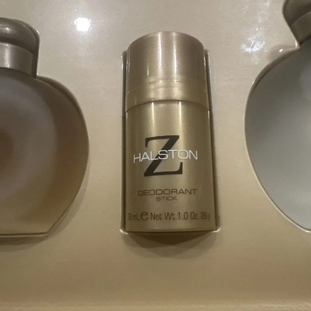 Halston Z 3 Piece Gift Set For Men Cologne Aftershave & Deodorant $120 Retail